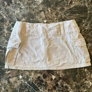 ZARA Cargo Mini Skirt M Tan/Kh Utility Clean Girl Gorpcore Street 3253